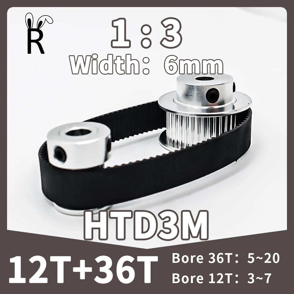 Ÿ̹  Ʈ Ʈ,   ŰƮ,  , 12T 36 , HTD 3M, Ʈ  6mm  3  20mm  1:3